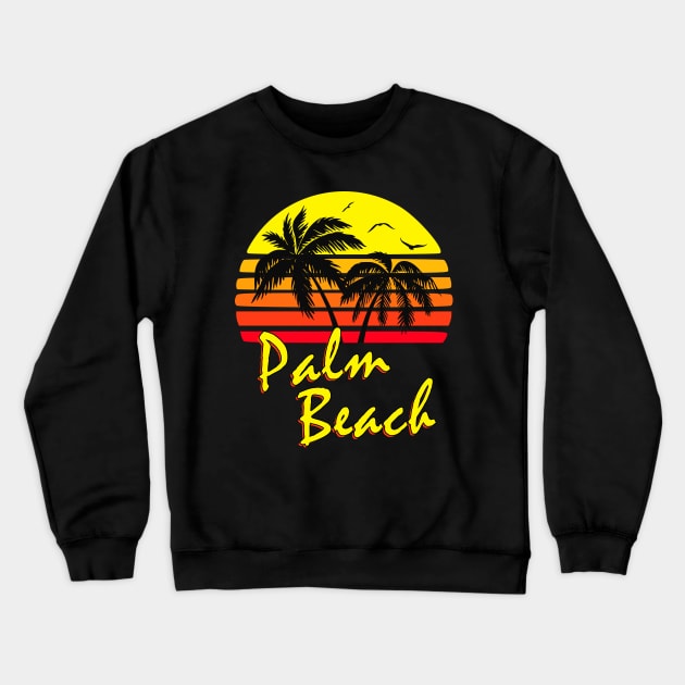 Palm Beach Crewneck Sweatshirt by Nerd_art